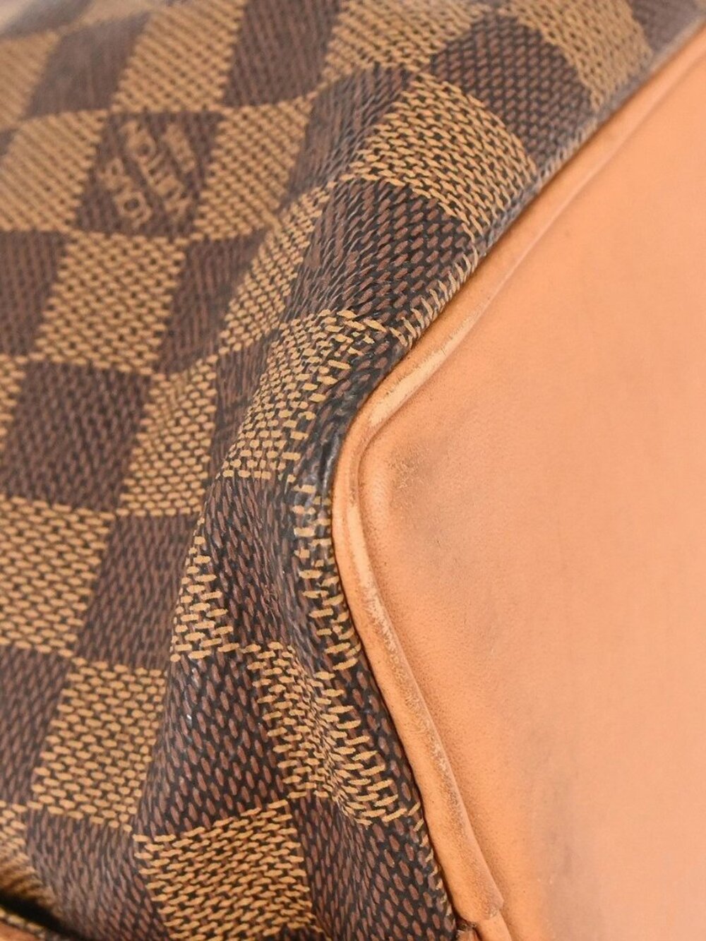LOUIS VUITTON DAMIER COLOMBINE SHOULDER TOTE BAG - Picture 3 of 13